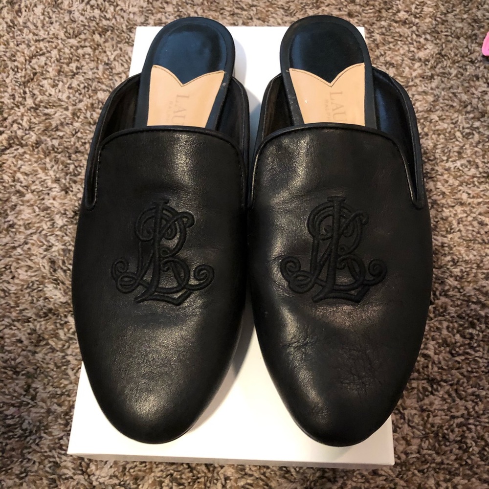 Ralph Lauren monogram mules